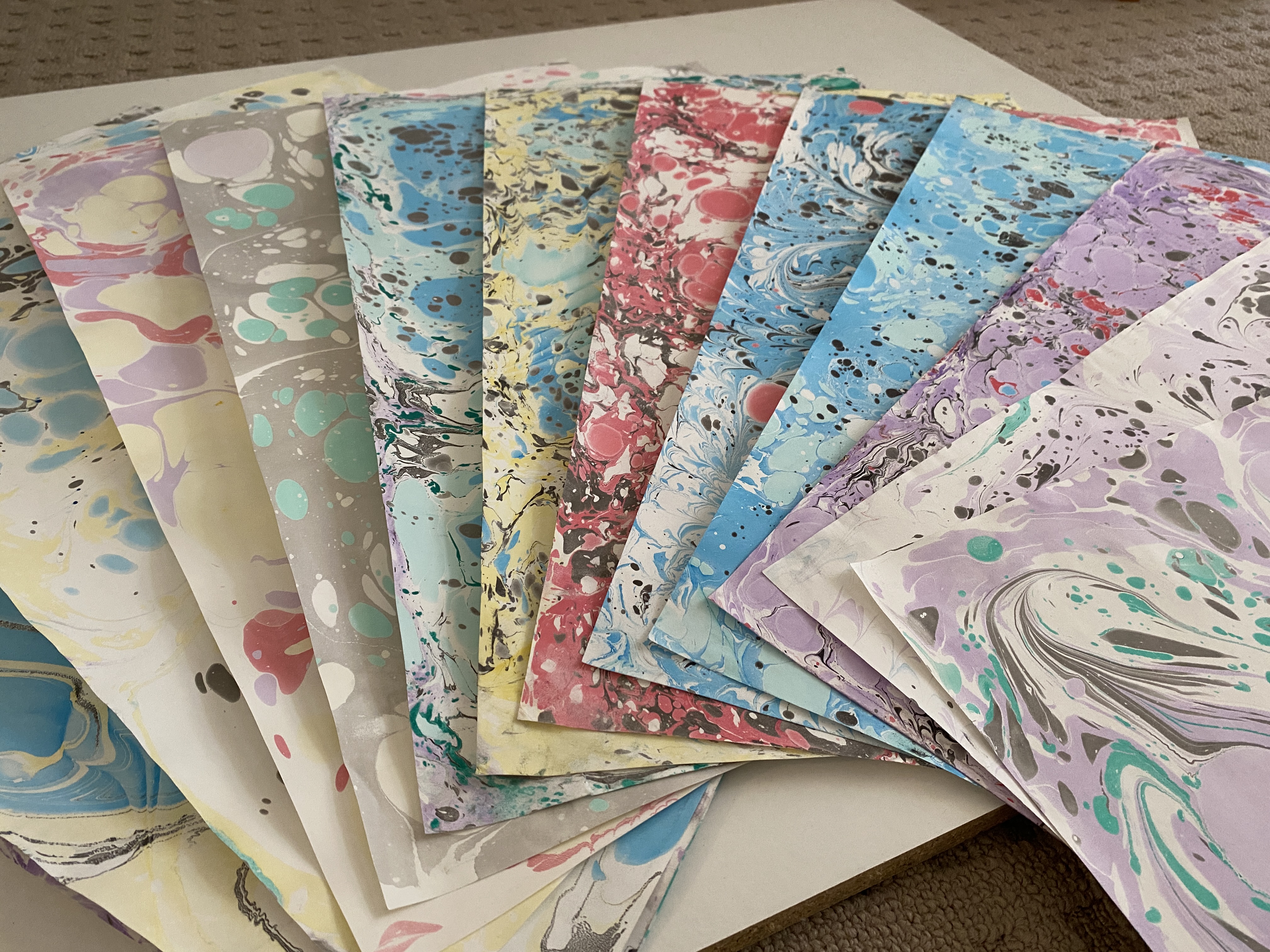 Marbled papers